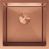 Zlewozmywaki - Mexen Trixo zlewozmywak stalowy 1-komorowy 440 x 440 mm, miedź - 6413441000-65 - miniaturka - grafika 1