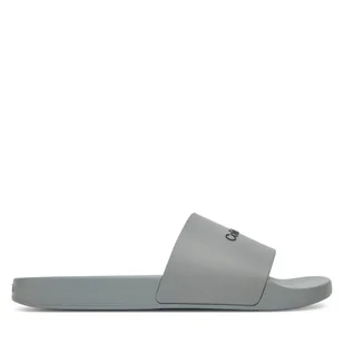 Klapki Calvin Klein Pool Slide Rubber HM0HM00455 Szary - Klapki i japonki męskie - miniaturka - grafika 1