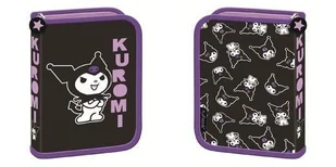 Piórnik dwuklapkowy bez wyposażenia Kuromi black - Piórniki - miniaturka - grafika 1