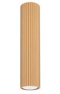 Złota stylowa lampa ryflowana w loftowym stylu 30cm - dąb sonoma D293 M0-E48 - Lampy sufitowe - miniaturka - grafika 1