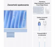 Zestawy komputerowe - Apple iMac 24'' 4.5K display M4 chip 10-core CPU and 10-core GPU, 16GB, 256GB SSD - Blue mwv13cz/a - miniaturka - grafika 1