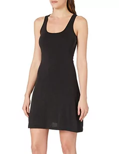 Urban Classics Damska sukienka Modal Short Racer Back Dress, letnia sukienka dla kobiet z modalu dżerseju materiał w 3 kolorach, rozmiary XS - 5XL, czarny, L - Sukienki - miniaturka - grafika 1