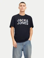 Koszulki męskie - Jack&Jones T-Shirt Bryan 12268127 Granatowy Relaxed Fit - miniaturka - grafika 1