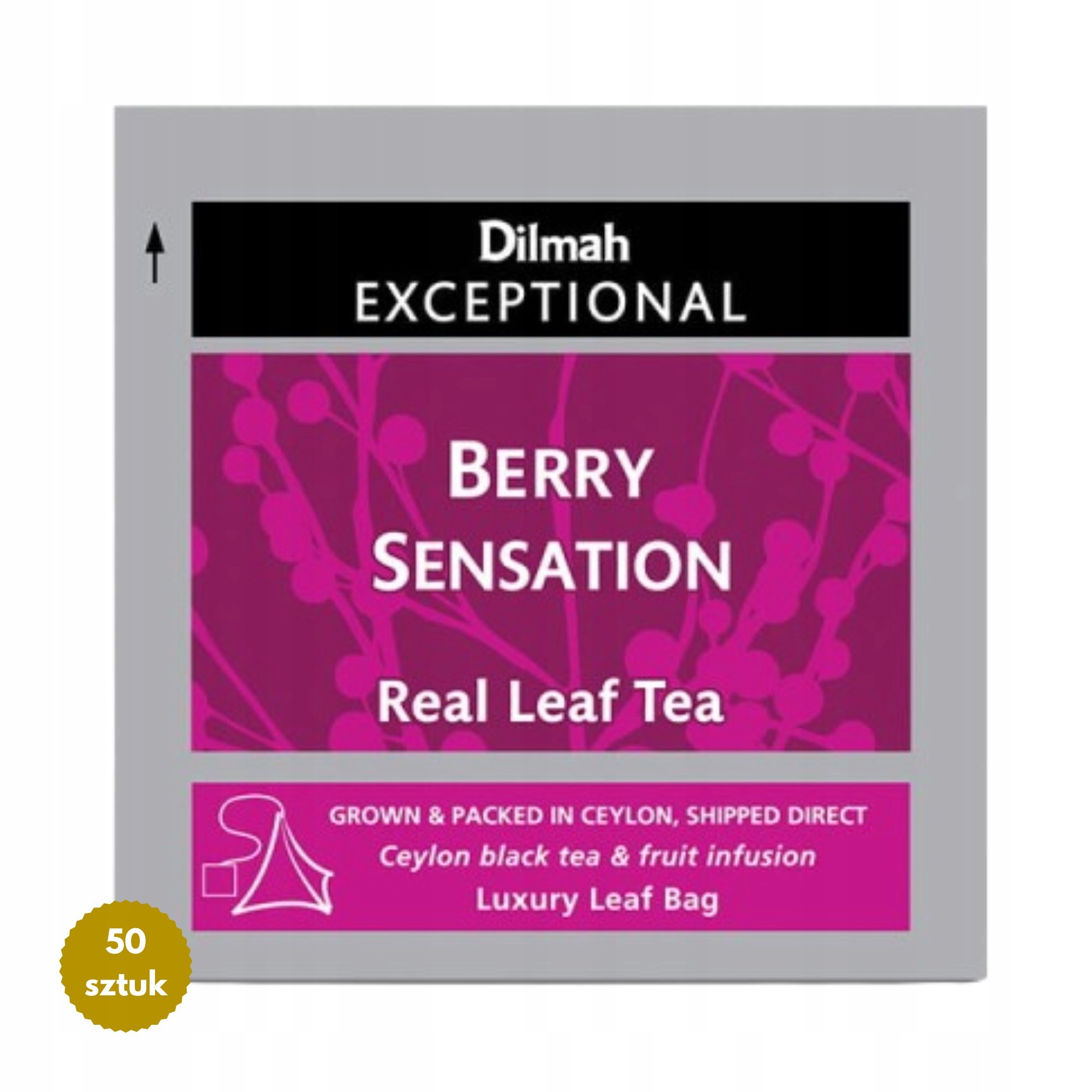 Herbata Czarna Dilmah Exceptional Jagoda Truskawka Malina 50 Kopert