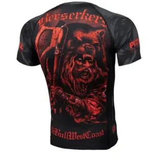 Pit Bull Rashguard Krótki Rękaw Shortsleeve Berserker Valhalla - Kimona, stroje i obuwie - miniaturka - grafika 1