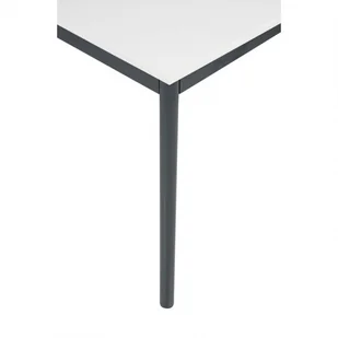 B2B Partner Stół do jadalni, blat biały 1200 x 800 mm, podstawa ciemnoszara 555753 - Stoły - miniaturka - grafika 1