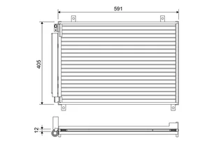 Chłodnica klimatyzacji VALEO 822656 95310-68P10 SUZUKI - Chłodnice - miniaturka - grafika 1