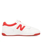 Trampki męskie - New Balance Skórzane sneakersy "480" w kolorze biało-czerwonym - miniaturka - grafika 1