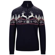 Swetry damskie - Sweter damski Dale of Norway Dale Christmas Fem Sweater Rozmiar: M / Kolor: ciemnoniebieski/biały - miniaturka - grafika 1