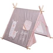 Namioty i tipi dla dzieci - Home Styling Collection Namiot dla dzieci LAMA 101x106x106 cm różowy HZ1991200-pink - miniaturka - grafika 1