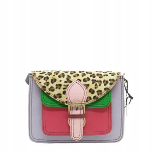 Skórzana torebka damska regulowany pasek oryginalna listonoszka eko OLIVKA - Torebki damskie - miniaturka - grafika 1