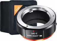 Tulejki, adaptery, redukcje do aparatów - K&F ADAPTER Minolta MD - SONY E A6500 A6300 NEX - PRO - miniaturka - grafika 1
