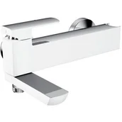 Baterie wannowe i prysznicowe - Excellent Pride bateria wannowo-prysznicowa ścienna chrom/biały AREX.4005WH - miniaturka - grafika 1