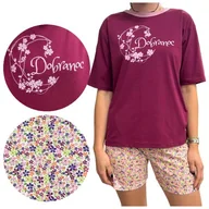 Piżamy damskie - PIŻAMA DAMSKA KRÓTKI RĘKAW KRÓTKIE SPODENKI LETNIA KRÓTKA BAWEŁNIANA POLSKIE PIŻAMY MARCINKOWSKI M - miniaturka - grafika 1