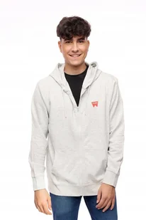 WRANGLER ZIP THRU HOODIE OAT MELE W664HAC17 M - Bluzy męskie - miniaturka - grafika 1