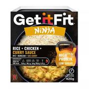 Szybkie dania obiadowe - Ryż z kurczakiem i sosem curry 420g GETITFIT M00-4B73-23121 - miniaturka - grafika 1