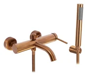 Baterie umywalkowe - Rea Bateria WANNOWA JS-B80103BRG SPOT MIEDŹ SZCZOTKO REA-B2084 - miniaturka - grafika 1