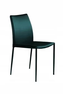 UniqueMeble Krzesło do jadalni, salonu, klasyczne, ekoskóra, design, ciemny zielony - Krzesła - miniaturka - grafika 1