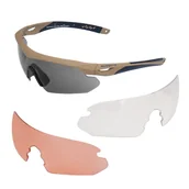 Ochrona oczu i twarzy - SwissEye - Okulary strzeleckie Nighthawk - Coyote - 40292 - miniaturka - grafika 1