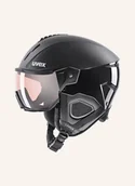Kaski narciarskie - Uvex Kask Narciarski Instinct Visor Pro V schwarz - miniaturka - grafika 1