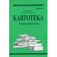 Lektury szkoła podstawowa - Biblios Danuta Wilczycka Biblioteczka Opracowań. &#8222;Kartoteka&#8221; Tadeusza Różewicza - miniaturka - grafika 1