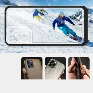Clear 3in1 etui do Samsung Galaxy S23 silikonowy pokrowiec z ramką czarne - Etui i futerały do telefonów - miniaturka - grafika 2