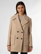 Płaszcze damskie - Tommy Hilfiger Damska kurtka wełniana z dodatkiem kaszmiru Kobiety beżowy jednolity, M/L - miniaturka - grafika 1