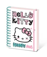 Zeszyty szkolne - Notes A5 kołozeszyt Hello Kitty Insta Cuteness kołonotes dla dziewczynki do szkoły - miniaturka - grafika 1