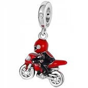 Bransoletki - Charms Zawieszka Charms Motocyklista Motor Charmsy Trusky - miniaturka - grafika 1