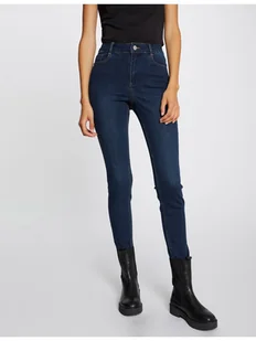 Morgan Jeansy 212-PAM Granatowy Skinny Fit - Spodnie damskie - miniaturka - grafika 1