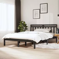 Łóżka - Lumarko Rama łóżka, szara, lite drewno sosnowe, 120x200 cm - miniaturka - grafika 1