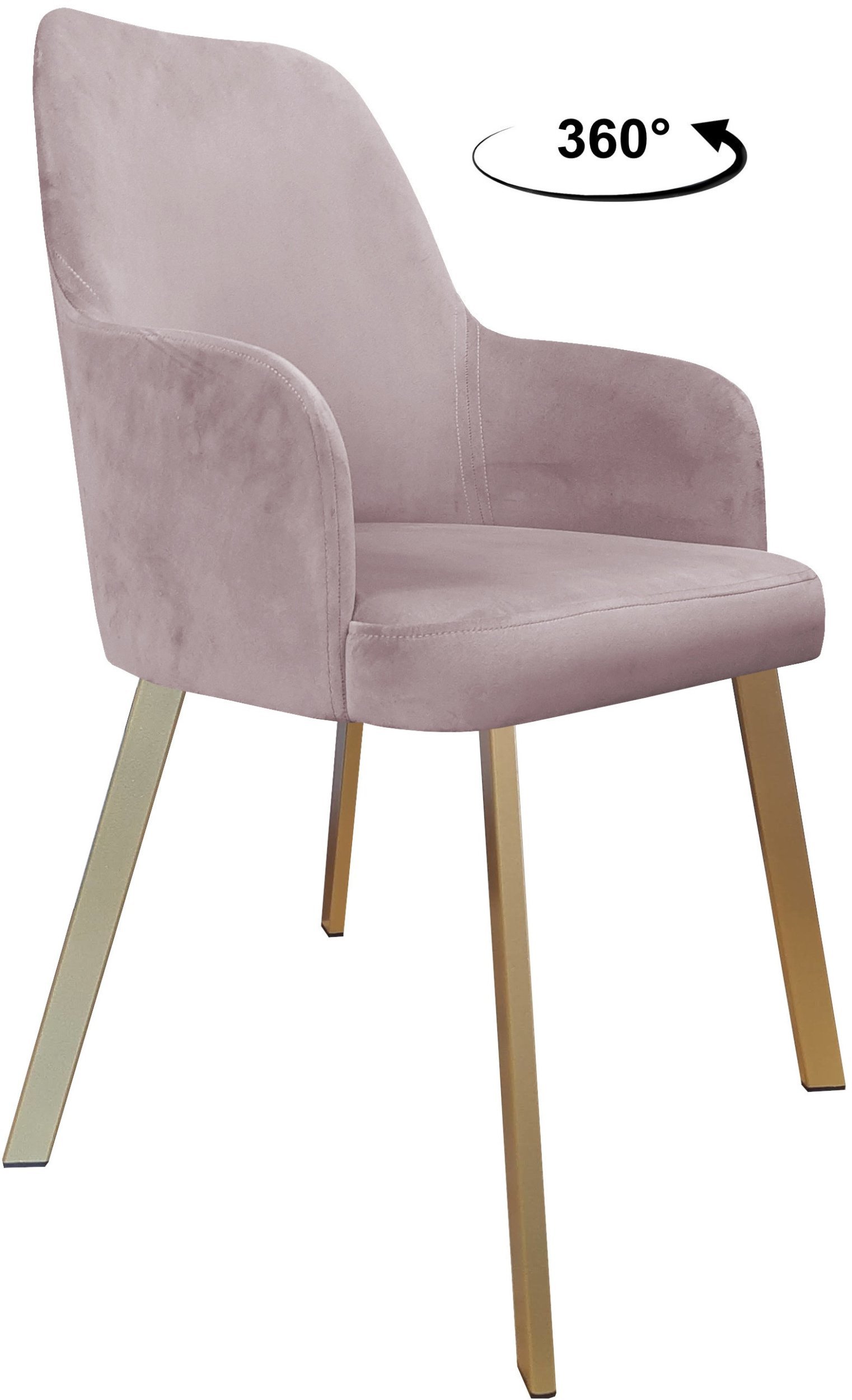 Krzesło obrotowe WESTA noga Profil złota MG55