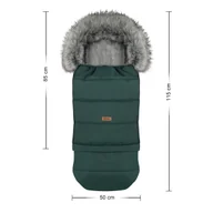 Śpiworki dla dzieci - ŚPIWOREK DO WÓZKA DZIECIĘCEGO/FOTELIK/SANKI, WODOSZCZELNY 115/85 CM ZIELONY - miniaturka - grafika 1