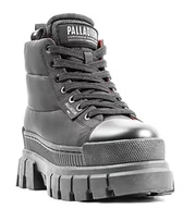 Trampki damskie - Palladium Revolt Boot OVERCUSH, Trampki damskie, Czarne/Czarne, 39 EU, czarny, 39 EU - miniaturka - grafika 1