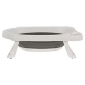 Wanienki dla dzieci - Bathroom Solutions Składana wanienka dla dziecka, biało-szara - miniaturka - grafika 1