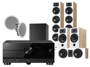 Kino domowe Yamaha RX-A6A (czarny) + Diva 6 + 3 + 7 (dąb) + RD 280 + Basso 880 - Kino domowe - miniaturka - grafika 1