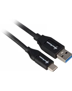 Kabel USB 3.2 Gen 2, wtyk USB-A > wtyk USB-C (czarny, 1 metr) - Kable USB - miniaturka - grafika 1