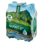 Woda - Carrefour Extra Sudety+ Naturalna woda mineralna gazowana 6 x 500 ml - miniaturka - grafika 1