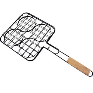Opiekacz do hamburgerów z drewnianym uchwytem Landmann - Akcesoria do grilla - miniaturka - grafika 1