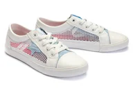 Półbuty damskie - BIG STAR DD274689 biały/niebieski, półbuty damskie - Big Star - miniaturka - grafika 1