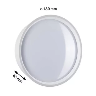 Paulmann Platomo kinkiet zewnętrzny LED biały - Lampy ogrodowe - miniaturka - grafika 1
