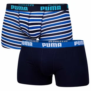 Puma Bokserki Dziecięce 2 Pary Navy/Blue 935019 02 140 - Pozostała odzież narciarska - miniaturka - grafika 1