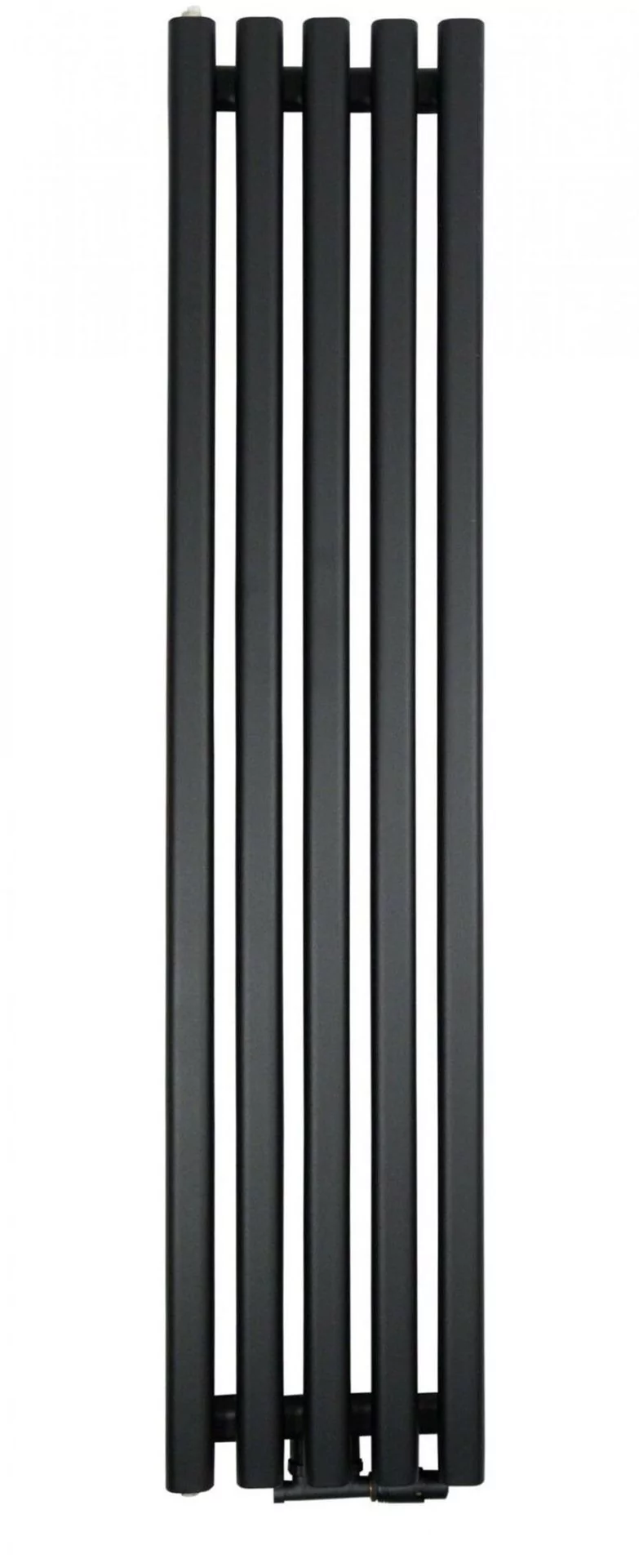 Grzejnik pionowy dekoracyjny LAZUR - 330/1400 mm czarny strukturalny