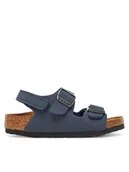 Buty dla chłopców - Birkenstock Sandały Milano As Kids 1030427 S Niebieski - miniaturka - grafika 1