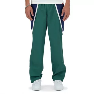 Spodnie New Balance MP33589TFN - zielone - Spodnie sportowe męskie - miniaturka - grafika 1