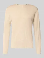 Swetry męskie - Sweter z dzianiny z okrągłym dekoltem - miniaturka - grafika 1