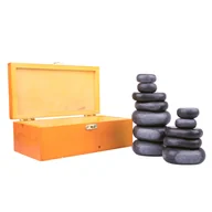 Pozostały sprzęt i akcesoria do ćwiczeń - Insportline Kamienie bazaltowe Basalt Stone 12 szt IN-12650 - miniaturka - grafika 1