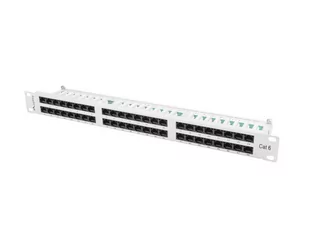 Lanberg Patch panel 48 port 1U CAT.6 Szary PPU6-1048-S - Akcesoria do szaf serwerowych - miniaturka - grafika 3