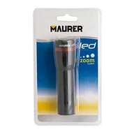 Latarki - Maurer Latarka LED 50 lumenów, zoom 3 AAA z tworzywa sztucznego - miniaturka - grafika 1