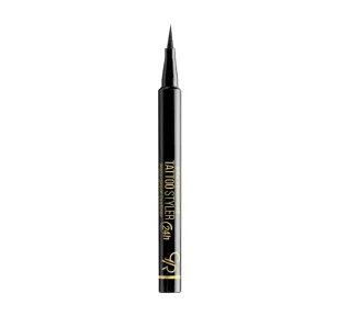 Golden Rose - TATTOO STYLER - Waterproof Eyeliner - Wodoodporny eyeliner w pędzelku - Midnight Black - 1,1 ml - Eyelinery - miniaturka - grafika 1